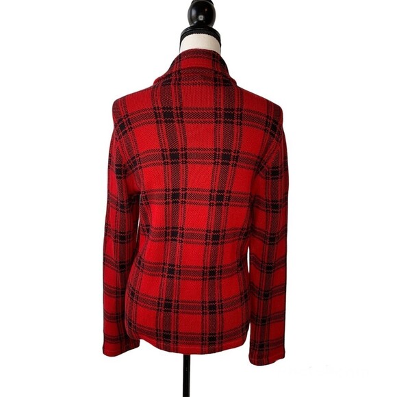 NWT CHAPS Buffalo 100% Cotton Moto Jacket Sweater - Picture 3 of 9